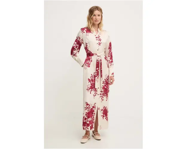 Answear Lab rochie culoarea alb, maxi, oversize