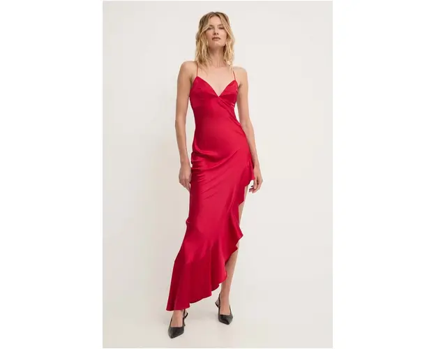 Answear Lab rochie culoarea rosu, maxi, mulata