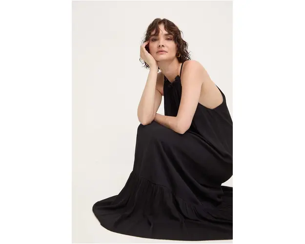 Answear Lab rochie culoarea negru, maxi, oversize