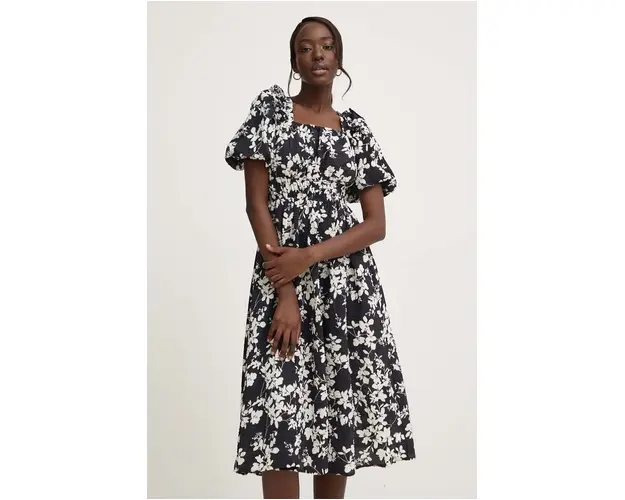 Answear Lab rochie culoarea negru, mini, evazati