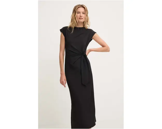 Answear Lab rochie culoarea negru, maxi, drept