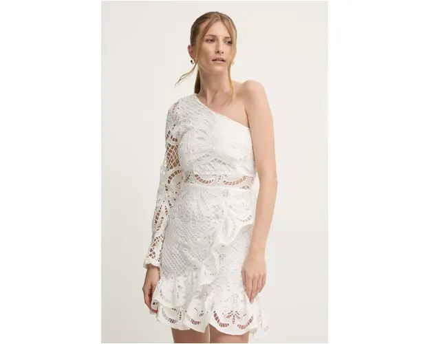 Answear Lab rochie culoarea alb, mini, evazati