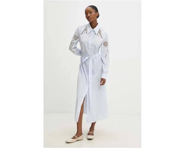 Answear Lab rochie din bumbac midi, evazati