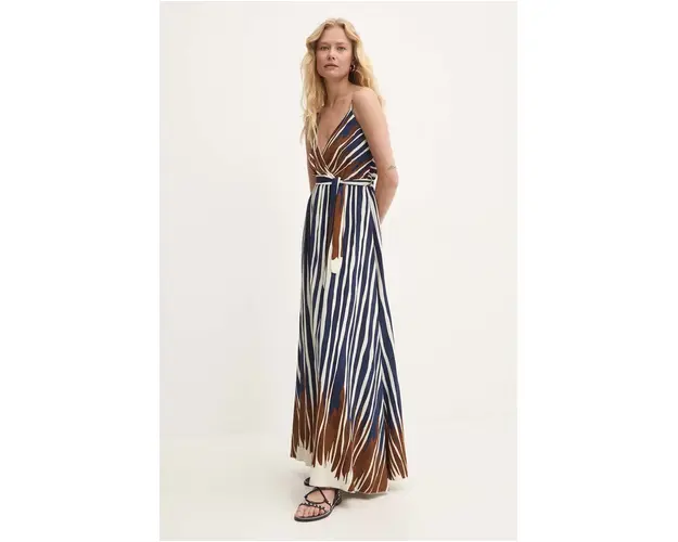 Answear Lab rochie culoarea alb, maxi, evazati