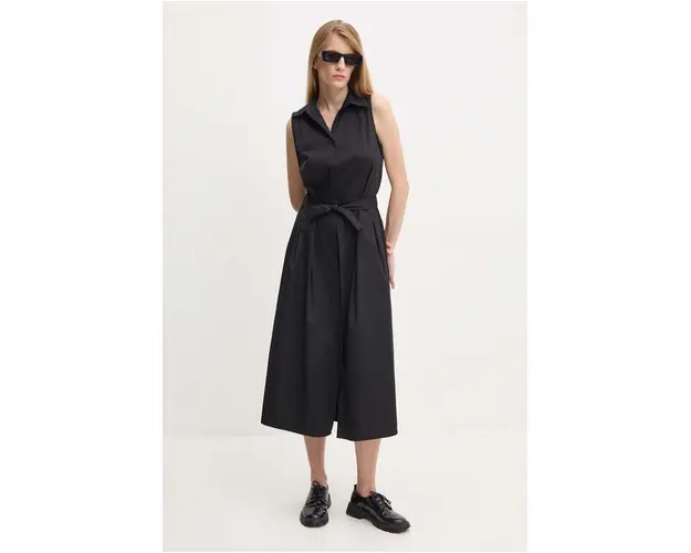 Answear Lab rochie culoarea negru, midi, evazati