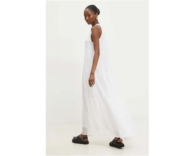 Answear Lab rochie culoarea alb, mini, evazati