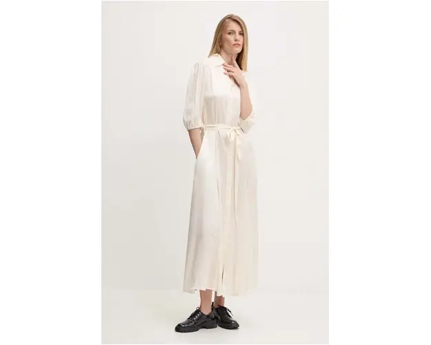 Answear Lab rochie culoarea bej, maxi, drept