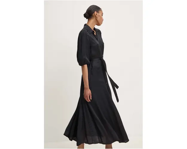 Answear Lab rochie culoarea negru, maxi, drept