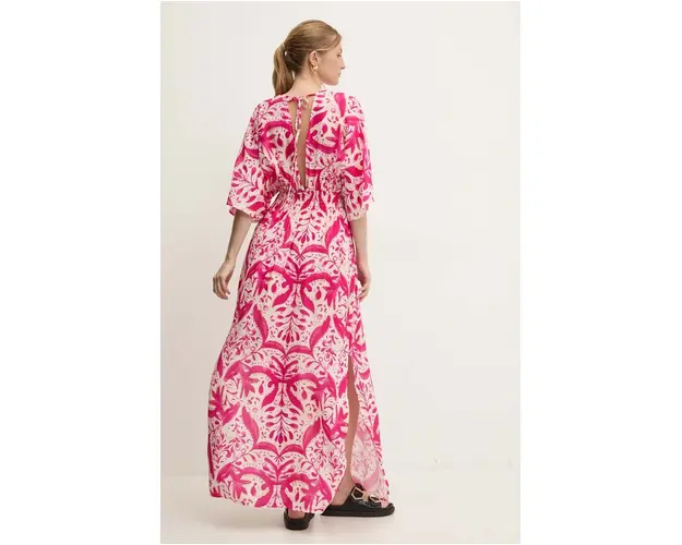 Answear Lab rochie culoarea roz, maxi, evazati