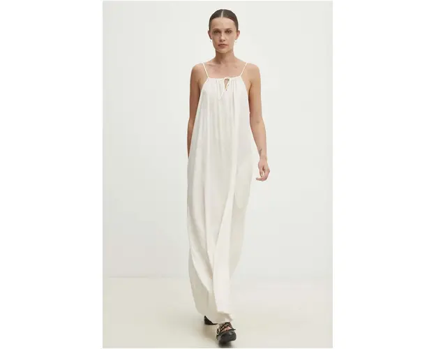 Answear Lab rochie culoarea bej, maxi, oversize