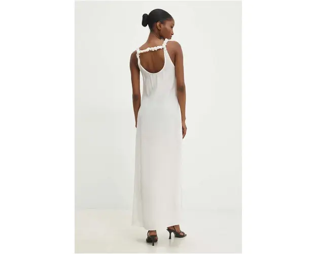 Answear Lab rochie culoarea alb, maxi, evazati