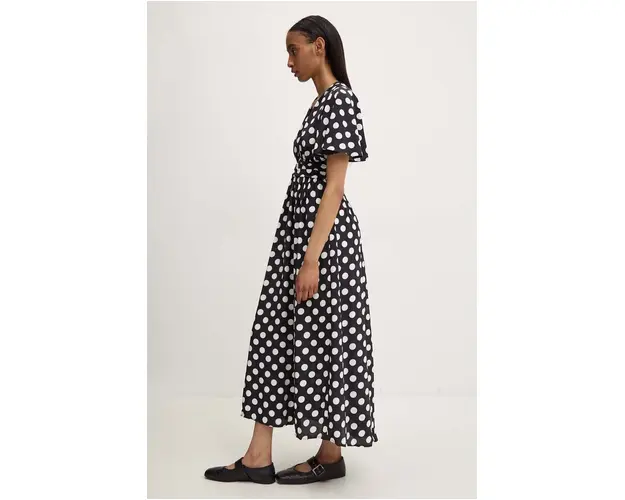 Answear Lab rochie culoarea negru, maxi, evazati