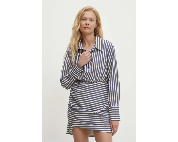 Answear Lab rochie culoarea albastru marin, mini, evazati