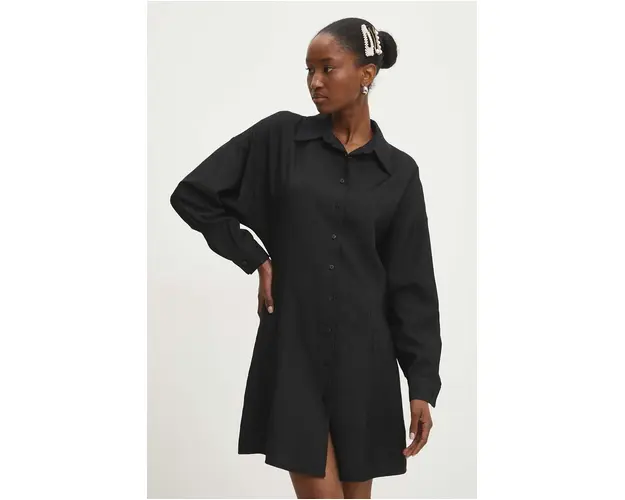 Answear Lab rochie culoarea negru, mini, evazati