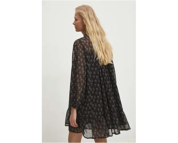 Answear Lab rochie culoarea negru, mini, oversize