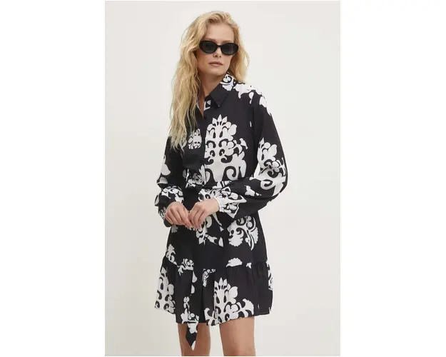 Answear Lab rochie culoarea negru, mini, evazati