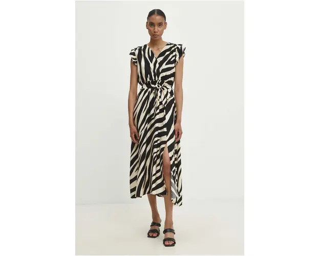 Answear Lab rochie culoarea negru, maxi, evazati