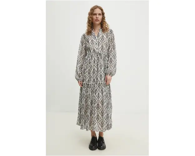 Answear Lab rochie culoarea alb, maxi, evazati