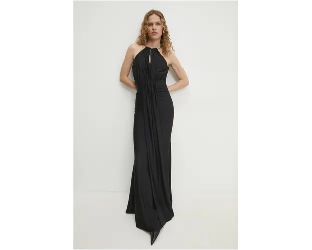 Answear Lab rochie culoarea negru, maxi, mulata