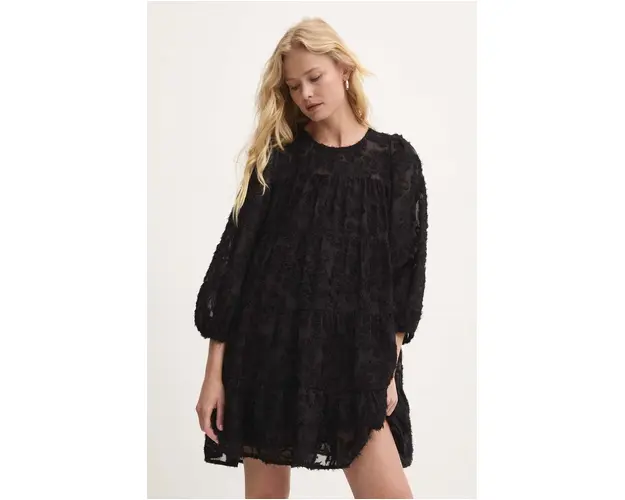 Answear Lab rochie culoarea negru, mini, evazati