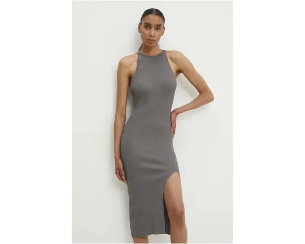 Answear Lab rochie culoarea gri, maxi, mulata