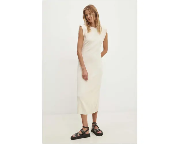 Answear Lab rochie culoarea bej, mini, mulata