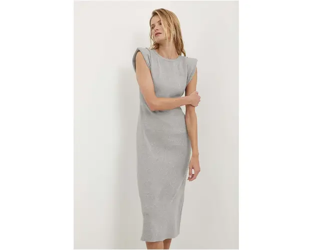 Answear Lab rochie culoarea gri, mini, mulata