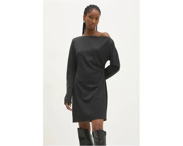 Answear Lab rochie culoarea gri, mini, evazati