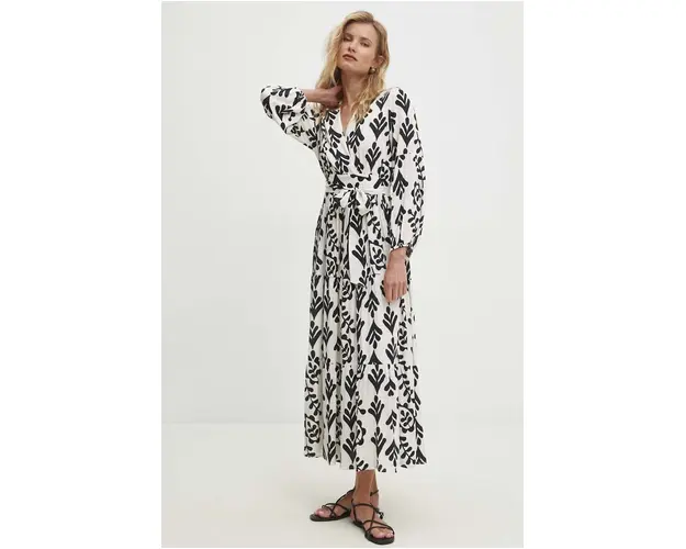 Answear Lab rochie culoarea negru, maxi, evazati