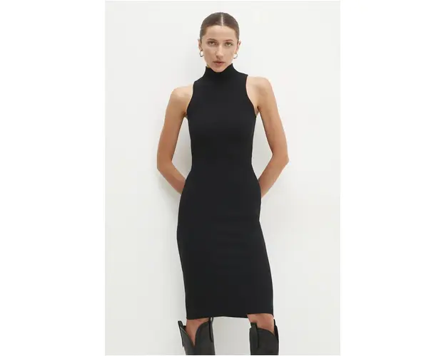 Answear Lab rochie culoarea negru, mini, mulata