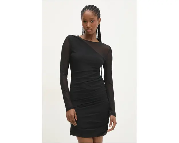 Answear Lab rochie culoarea negru, mini, mulata