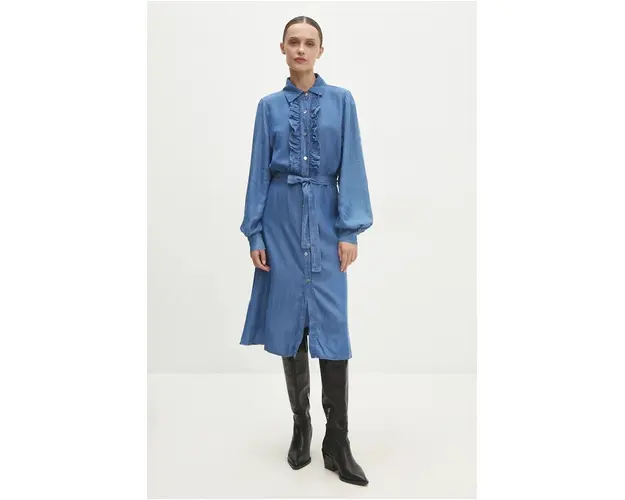 Answear Lab rochie midi, evazati