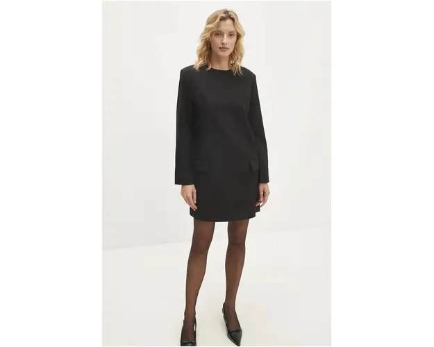 Answear Lab rochie culoarea negru, mini, drept