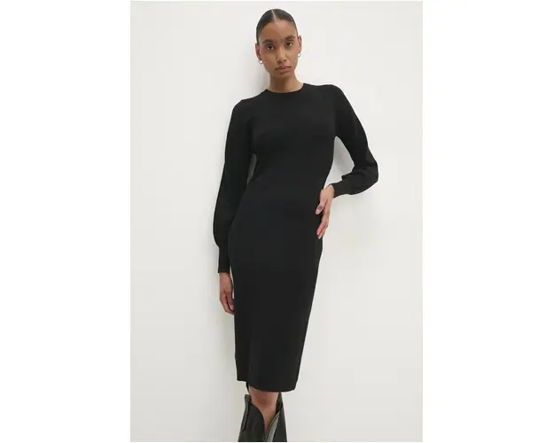Answear Lab rochie culoarea negru, mini, drept