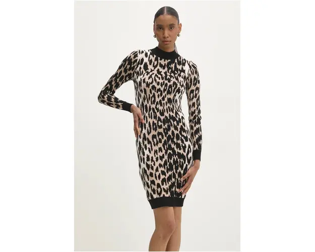 Answear Lab rochie culoarea bej, mini, drept