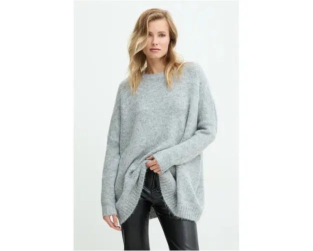 Answear Lab pulover de lana culoarea gri