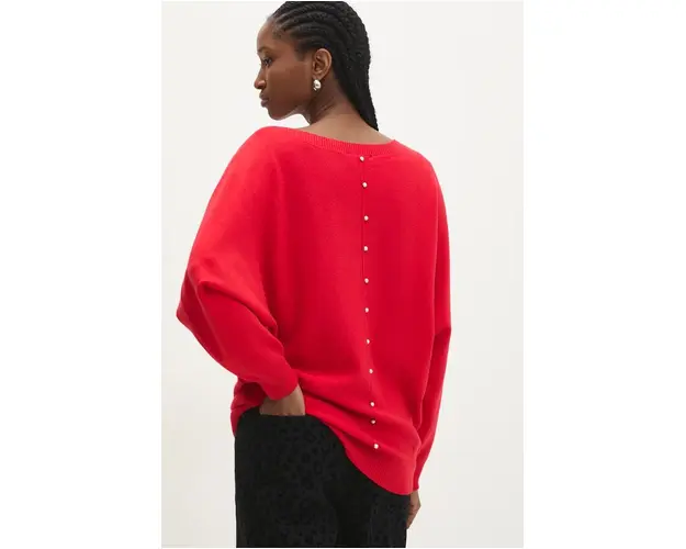 Answear Lab pulover femei, culoarea rosu
