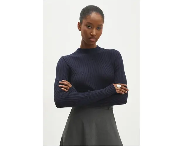 Answear Lab pulover femei, culoarea albastru marin, light