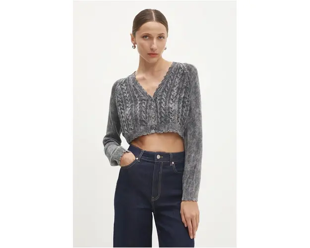 Answear Lab cardigan femei, culoarea gri, light