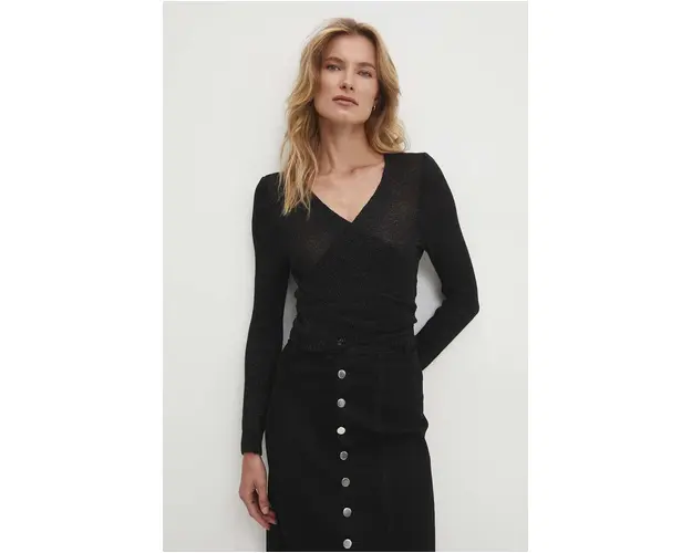 Answear Lab cardigan femei, culoarea negru, light