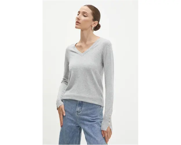 Answear Lab pulover femei, culoarea gri, light