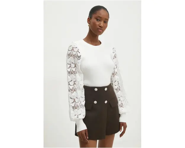 Answear Lab pulover femei, culoarea alb, light