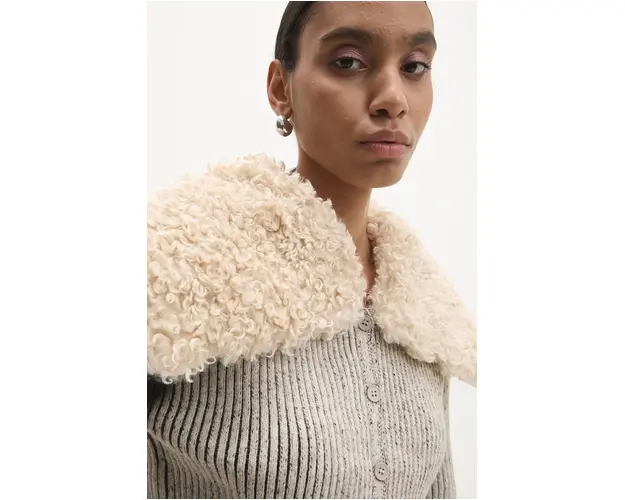 Answear Lab cardigan femei, culoarea bej