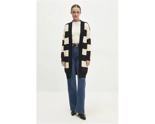 Answear Lab cardigan femei, culoarea bej