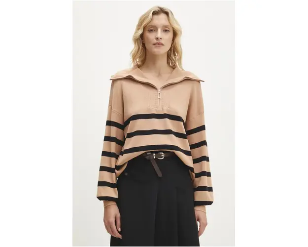 Answear Lab pulover femei, culoarea maro, light