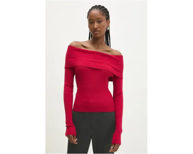Answear Lab pulover femei, culoarea rosu, light