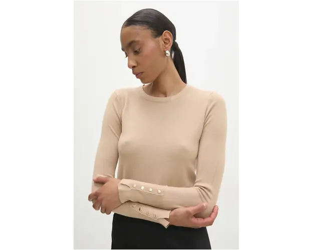 Answear Lab pulover femei, culoarea maro, light