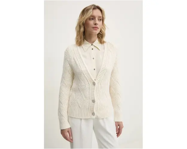 Answear Lab cardigan femei, culoarea bej