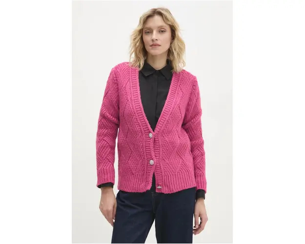 Answear Lab cardigan femei, culoarea roz