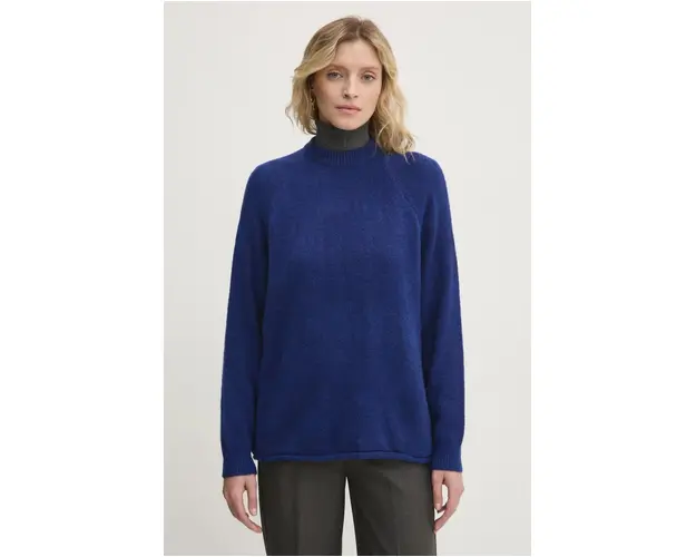 Answear Lab pulover femei, culoarea albastru marin